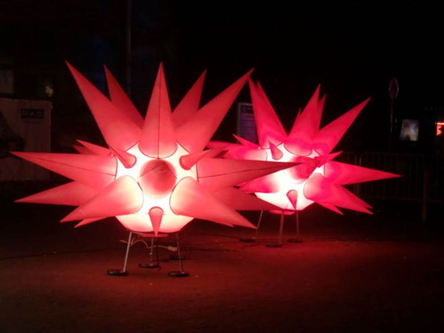 Lampen in Sternform